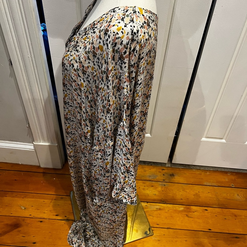 Floral Print Women's Robe - Picture 3 of 6